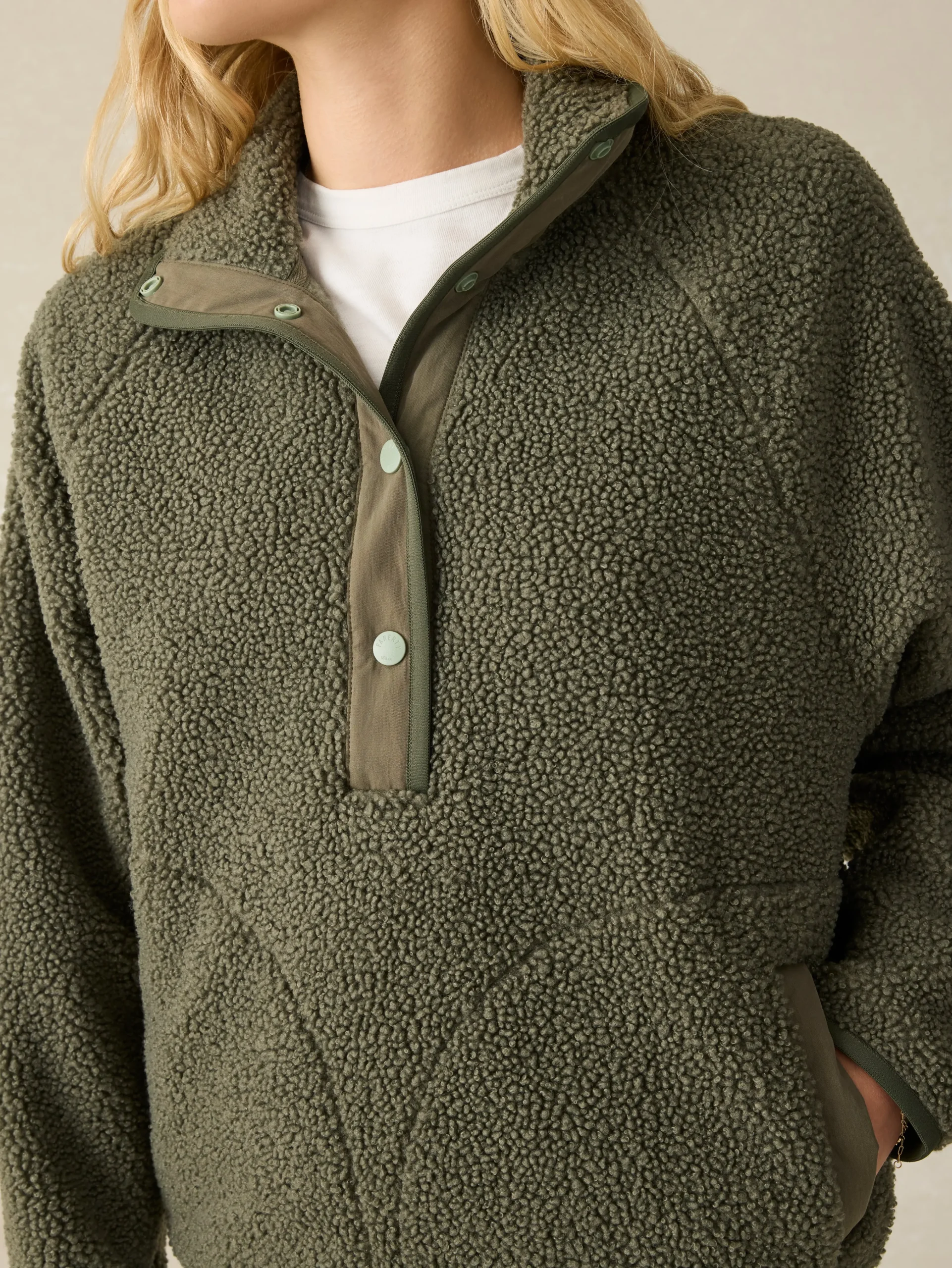Faherty Brand Fireside Fleece Popover -^Women Blazers & Outerwear