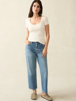 Faherty Brand Freestyle Rib Knit Tee -^Women T-Shirts