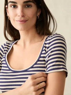 Faherty Brand Freestyle Rib Knit Tee -^Women T-Shirts