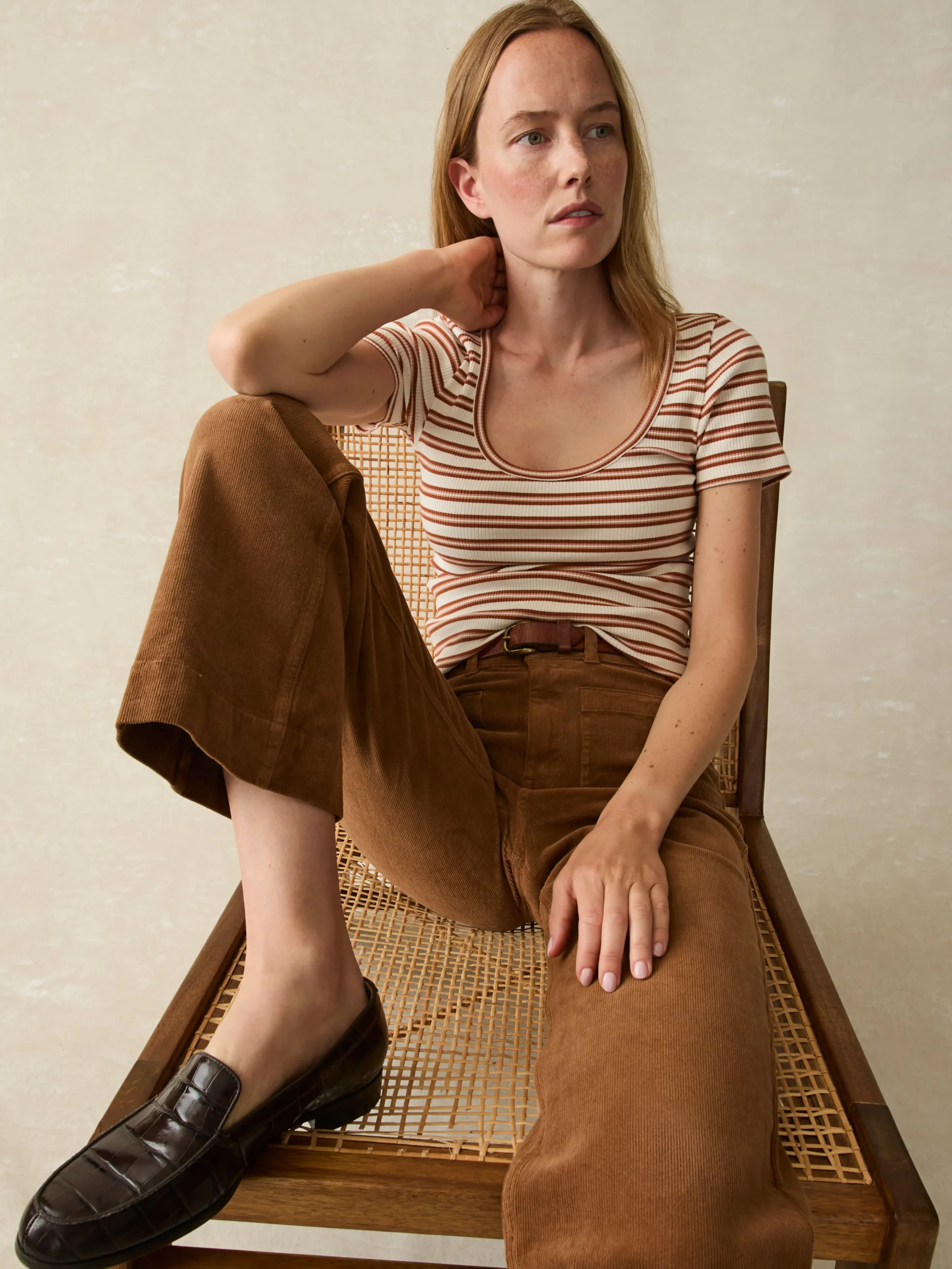 Faherty Brand Freestyle Rib Knit Tee -^Women T-Shirts