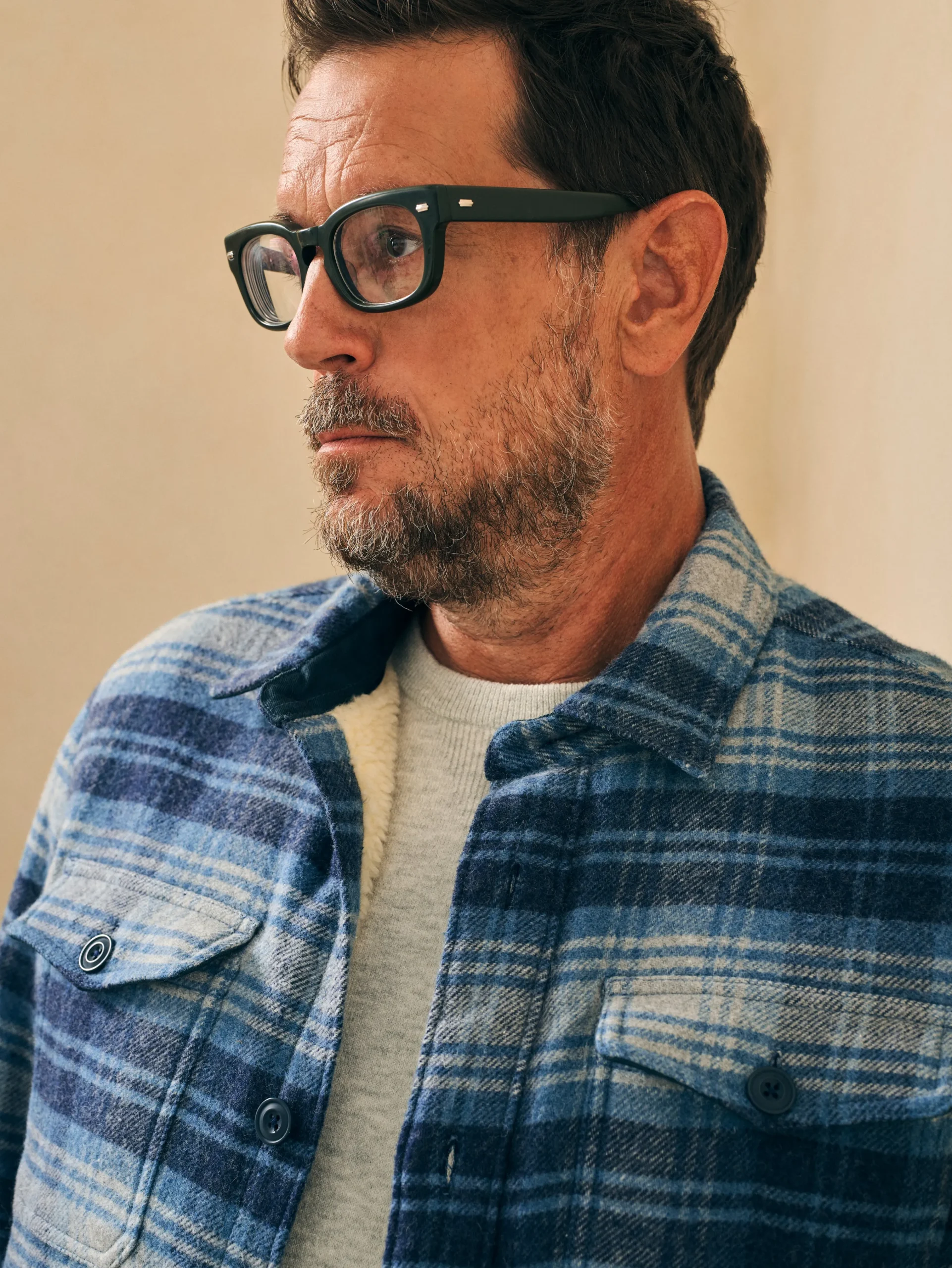 Faherty Brand High Pile Fleece Lined Wool CPO -^ Jackets & Vests