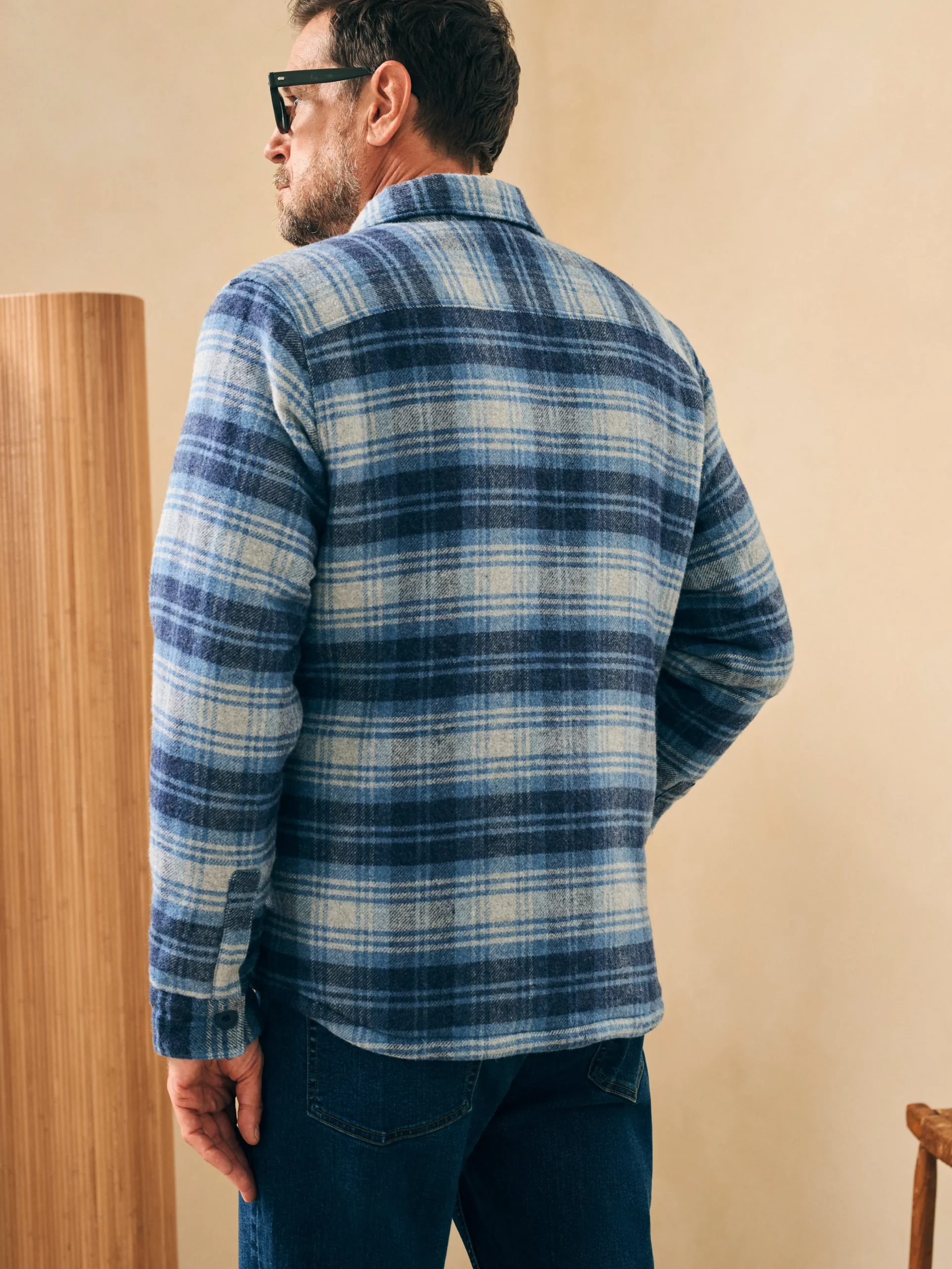 Faherty Brand High Pile Fleece Lined Wool CPO -^ Jackets & Vests
