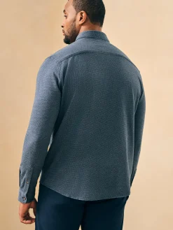 Faherty Brand Houndstooth Knit Shirt -^ Shirts