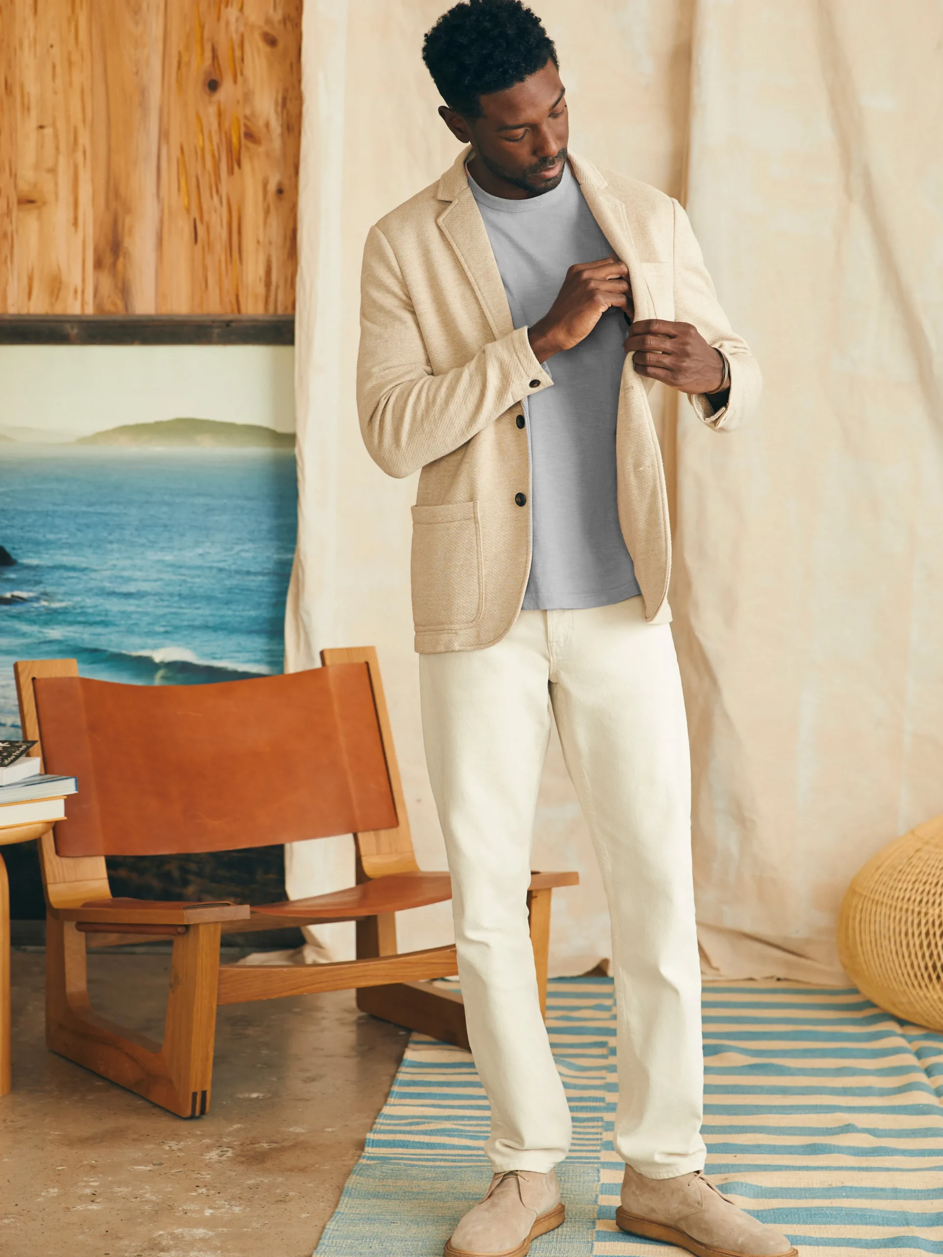 Faherty Brand Inlet Knit Blazer -^ Blazers