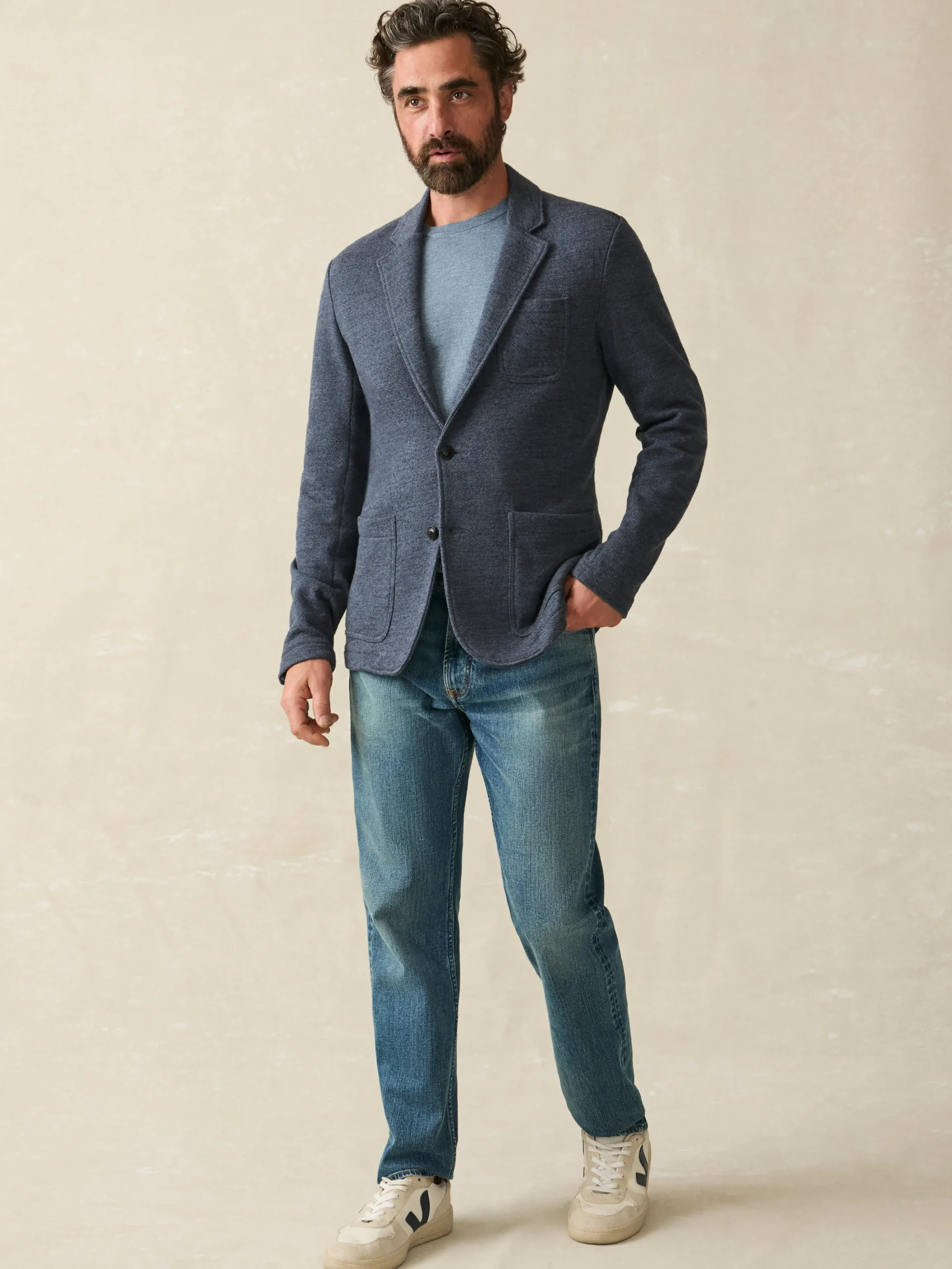 Faherty Brand Inlet Knit Blazer (Short) -^ Blazers