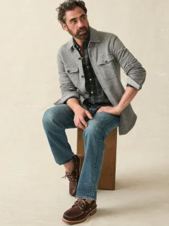 Faherty Brand Inlet Knit CPO -^ Jackets & Vests