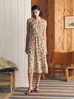 Faherty Brand Isha Midi Dress -^Women Dresses