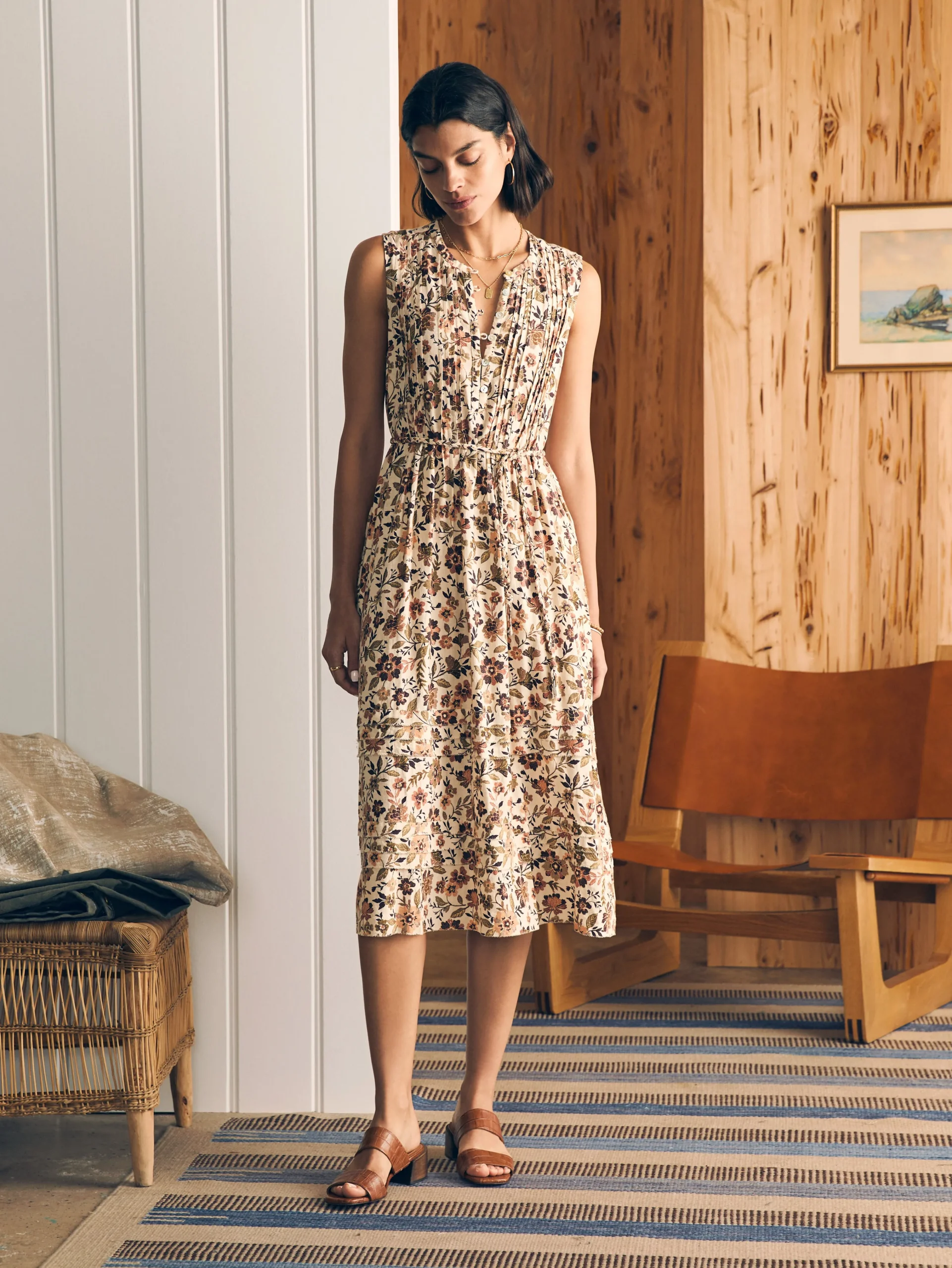 Faherty Brand Isha Midi Dress -^Women Dresses