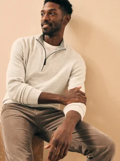 Faherty Brand Jackson Quarter Zip Sweater -^ Sweaters