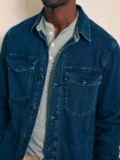 Faherty Brand Jersey Shirt Jacket -^ Jackets & Vests
