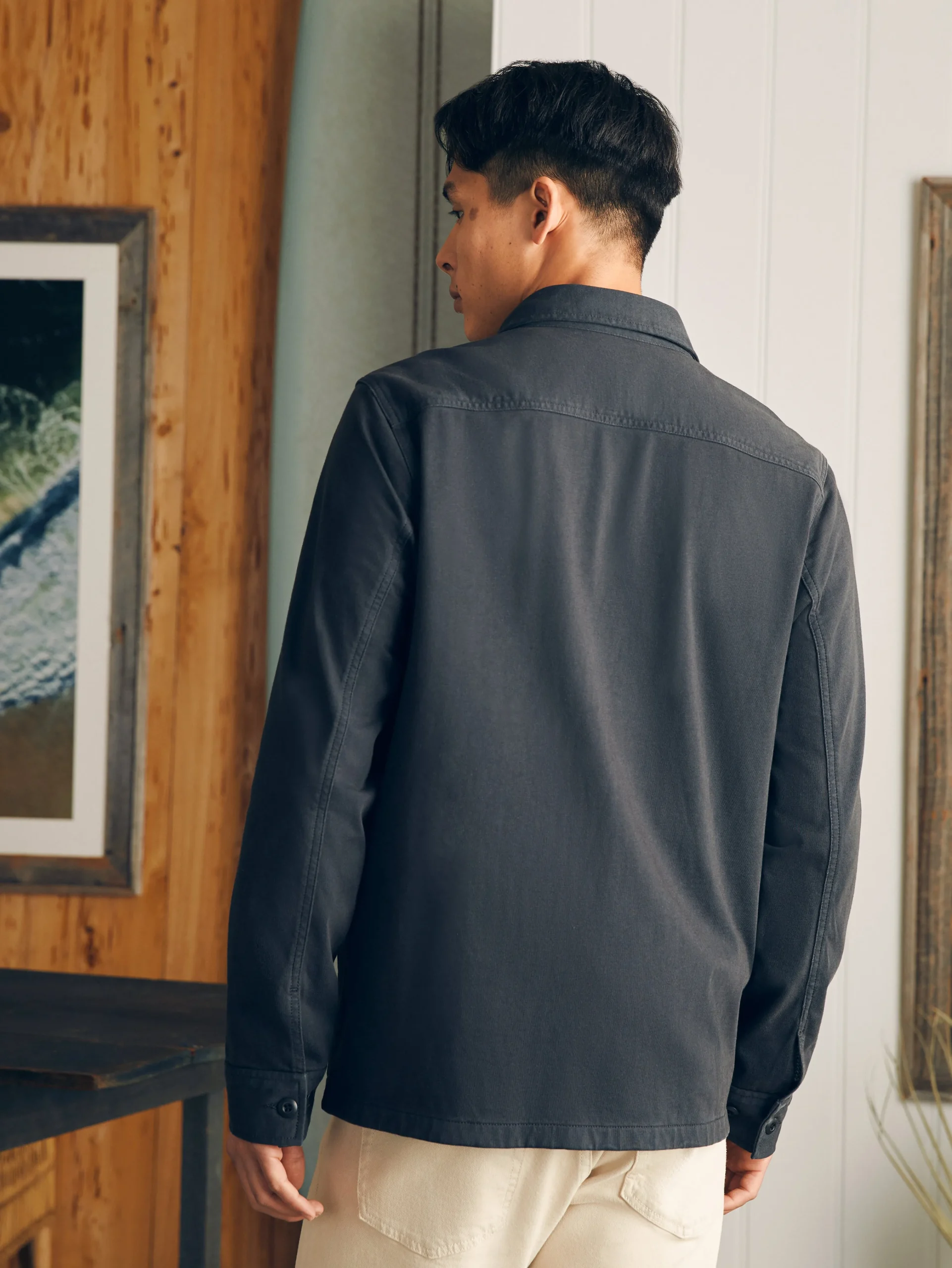 Faherty Brand Jersey Shirt Jacket -^ Jackets & Vests