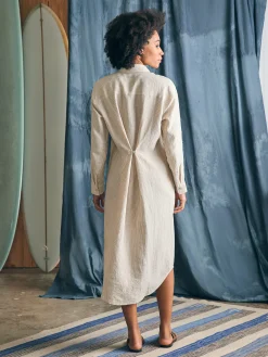 Faherty Brand Laguna Linen Midi Dress -^Women Dresses