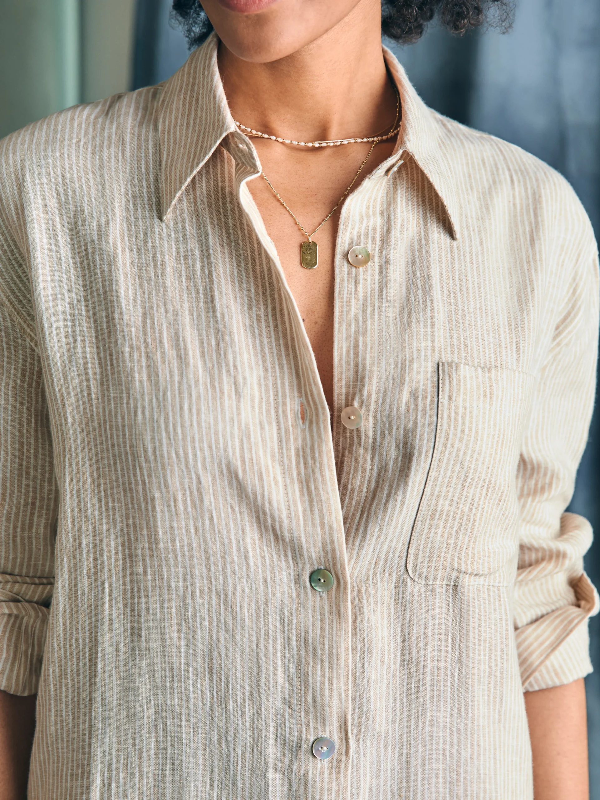 Faherty Brand Laguna Linen Midi Dress -^Women Dresses