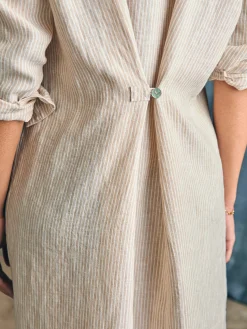 Faherty Brand Laguna Linen Midi Dress -^Women Dresses