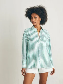 Faherty Brand Laguna Linen Relaxed Shirt -^Women Shirts & Tops