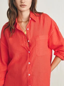 Faherty Brand Laguna Linen Relaxed Shirt -^Women Shirts & Tops
