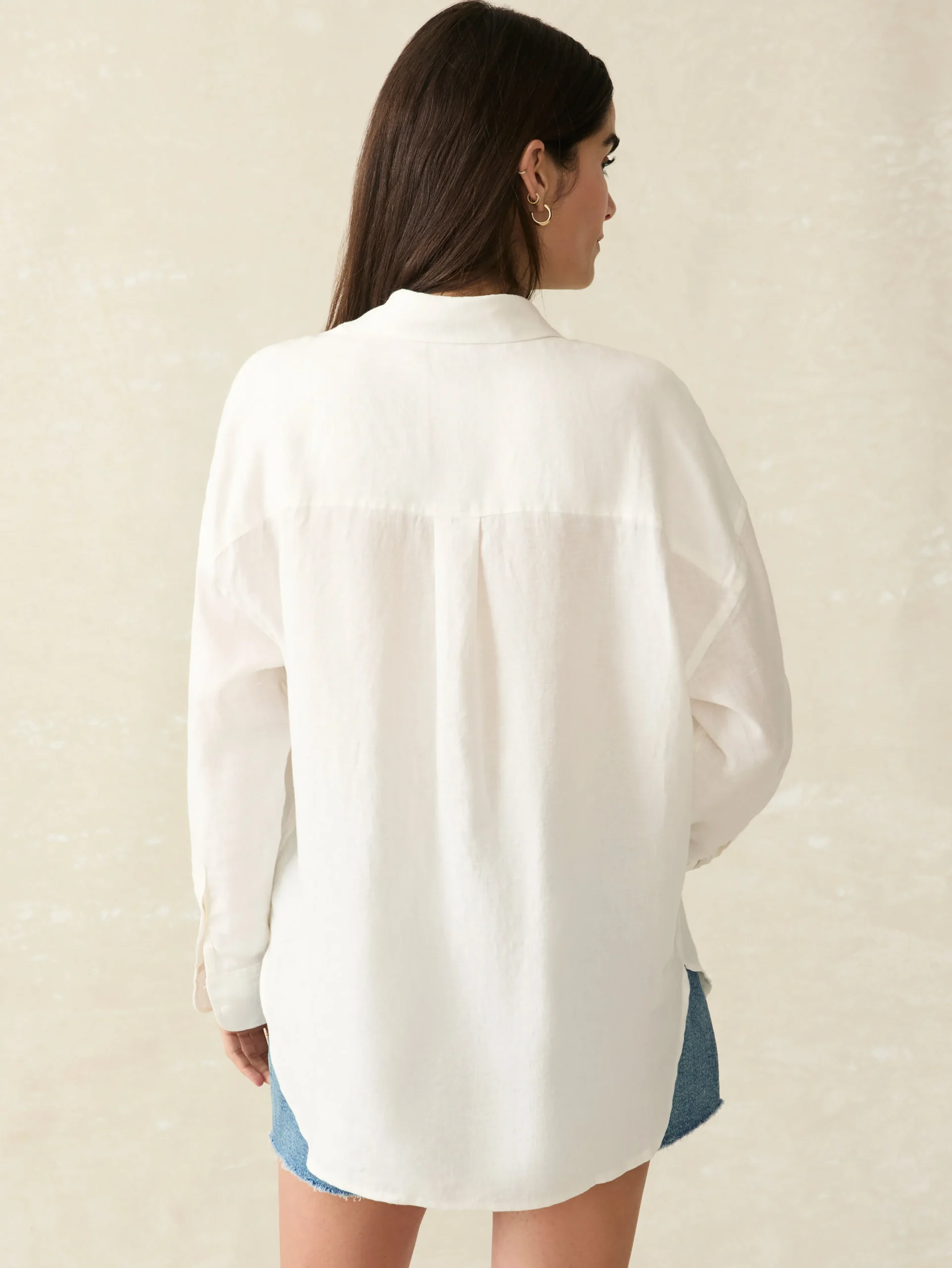 Faherty Brand Laguna Linen Relaxed Shirt -^Women Shirts & Tops