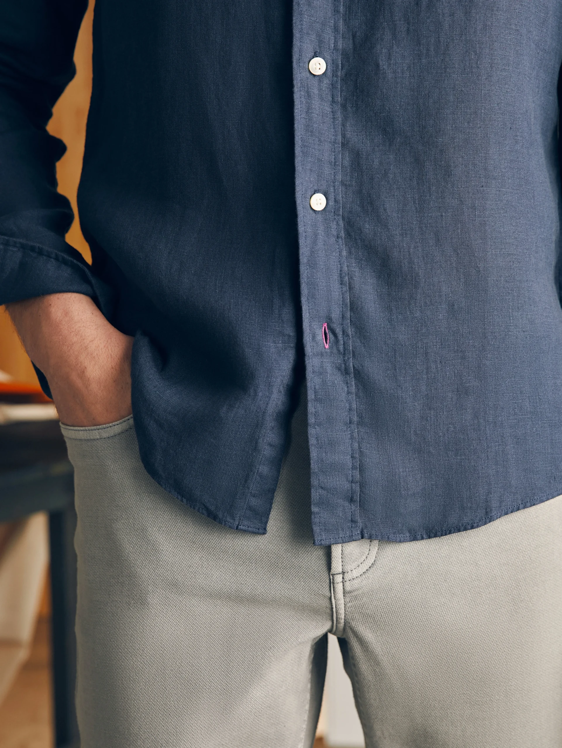 Faherty Brand Laguna Linen Shirt -^ Shirts