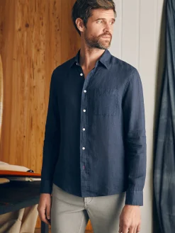 Faherty Brand Laguna Linen Shirt -^ Shirts
