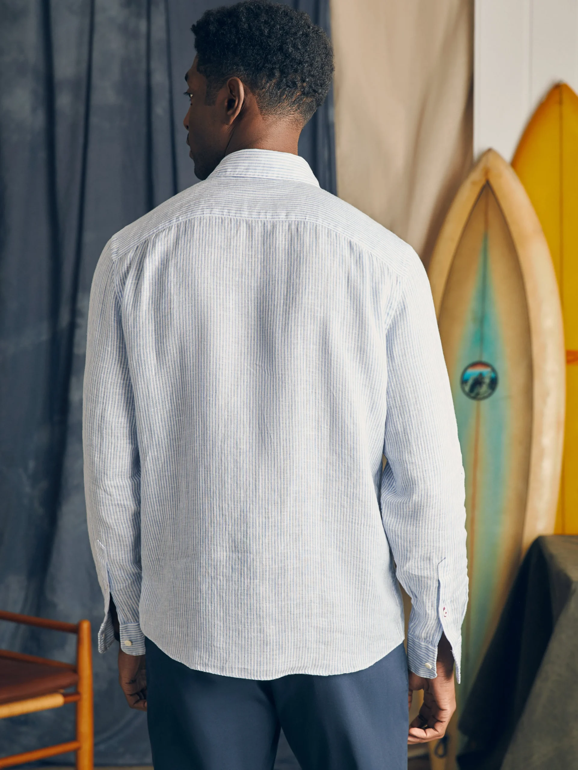 Faherty Brand Laguna Linen Shirt -^ Shirts