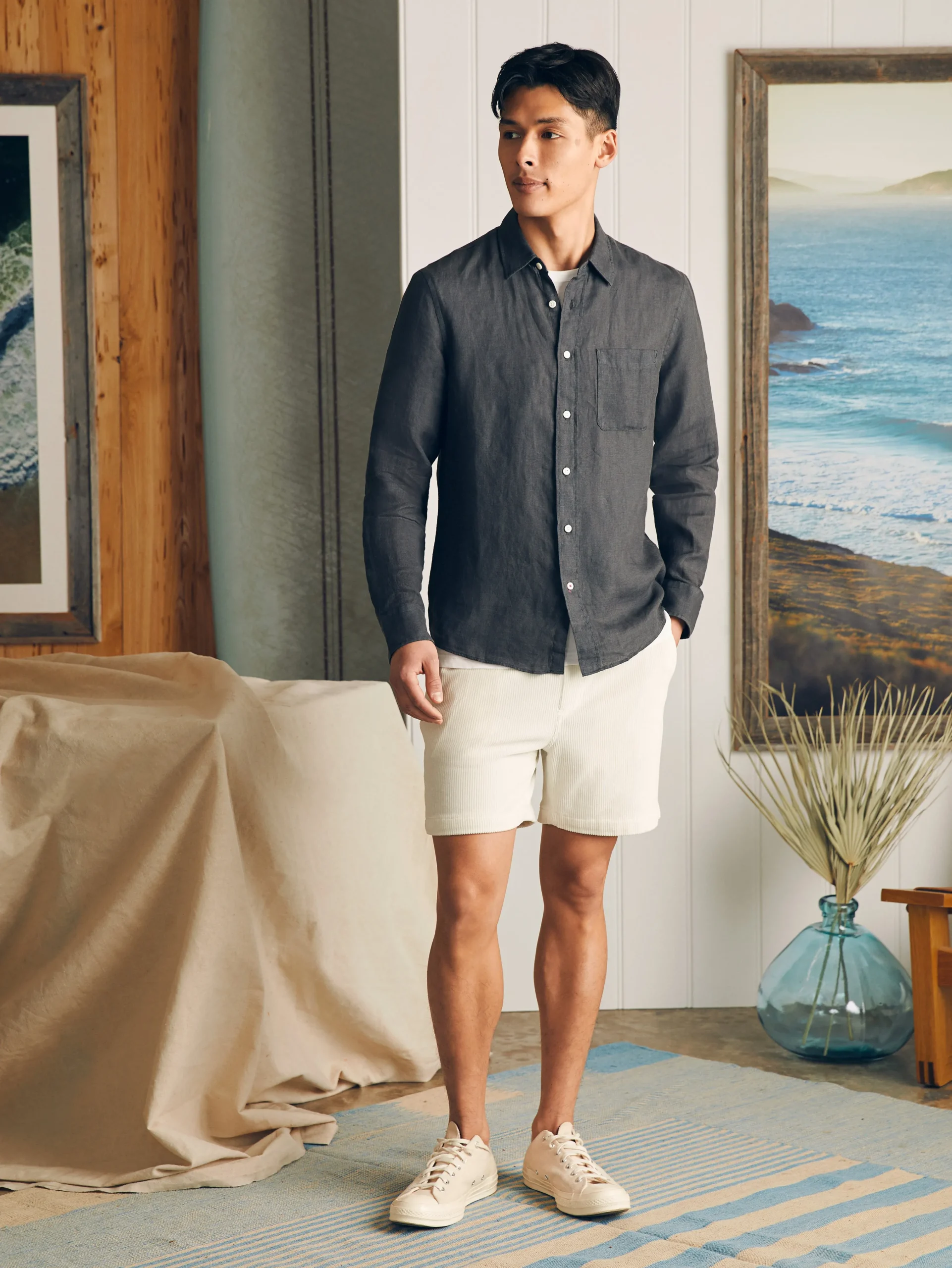 Faherty Brand Laguna Linen Shirt -^ Shirts