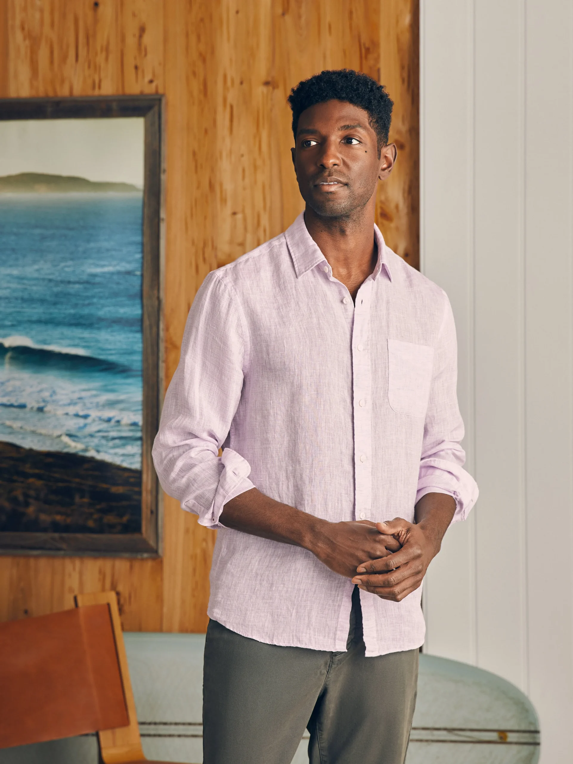 Faherty Brand Laguna Linen Shirt (Tall) -^ Shirts
