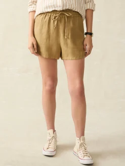 Faherty Brand Laguna Linen Tie Waist Short -^Women Shorts & Skirts