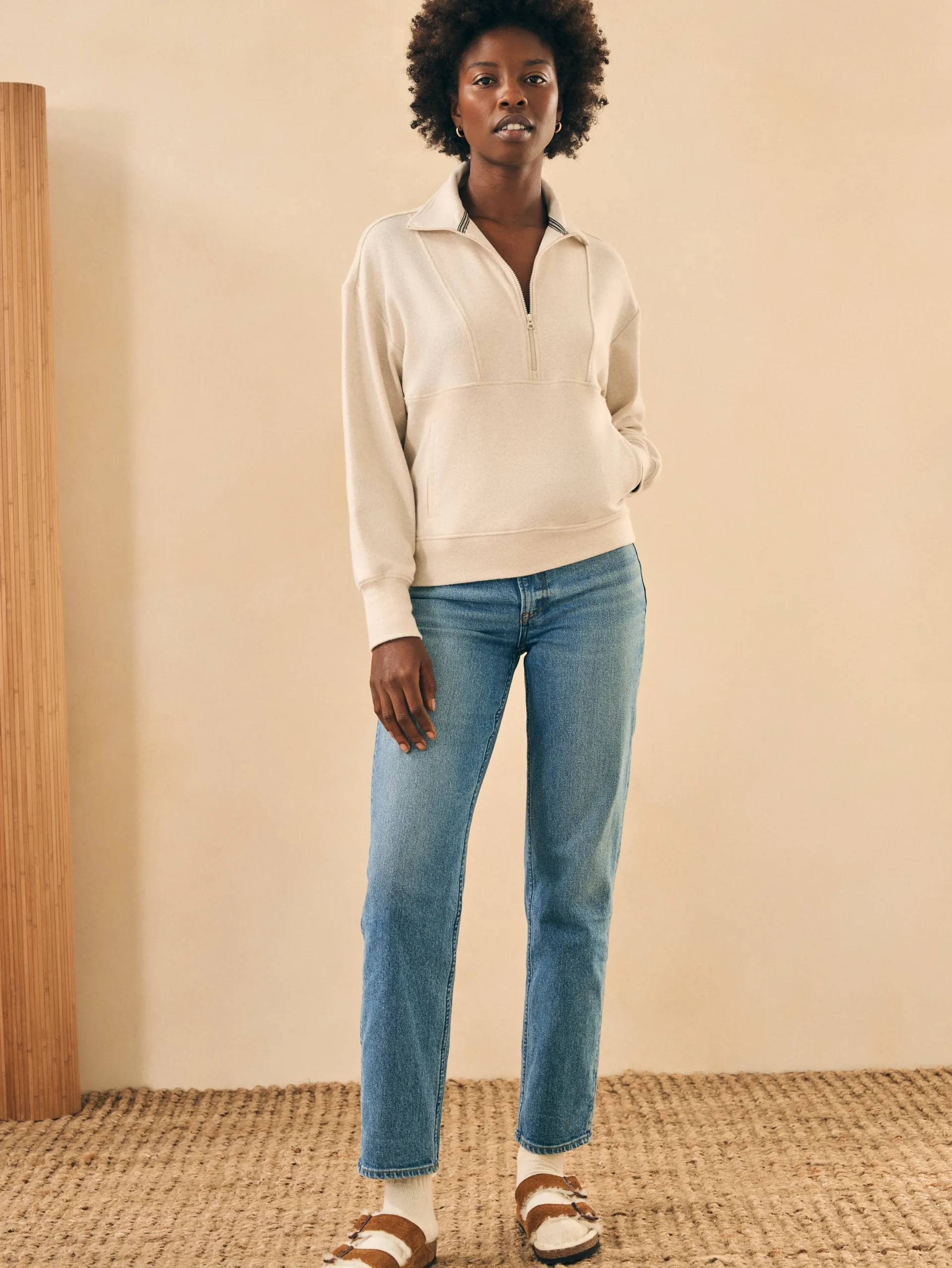 Faherty Brand Legend™ Lounge Half Zip Sweatshirt -^Women Hoodies & Sweatshirts