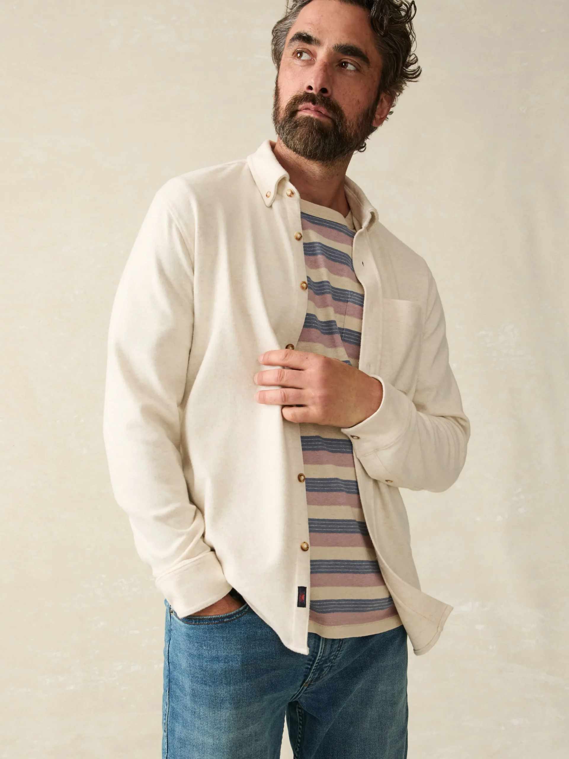 Faherty Brand Legend™ Sweater Shirt (Single Pocket) -^ Shirts