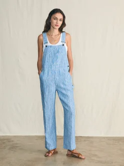 Faherty Brand Linen Mechanic Overall -^Women Dresses|Overalls & Jumpsuits