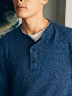 Faherty Brand Long-Sleeve Indigo Henley -^ T-Shirts & Henleys