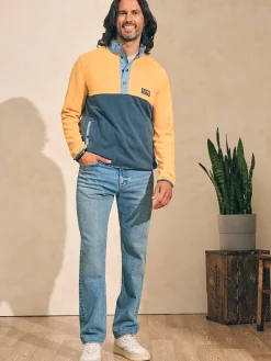 Faherty Brand Low Pile Fleece Popover -^ Jackets & Vests|Hoodies & Sweatshirts