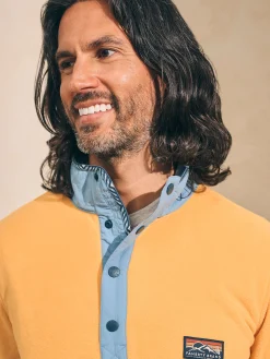Faherty Brand Low Pile Fleece Popover -^ Jackets & Vests|Hoodies & Sweatshirts
