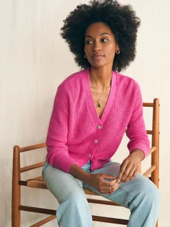 Faherty Brand Miramar Linen Cardigan -^Women Sweaters
