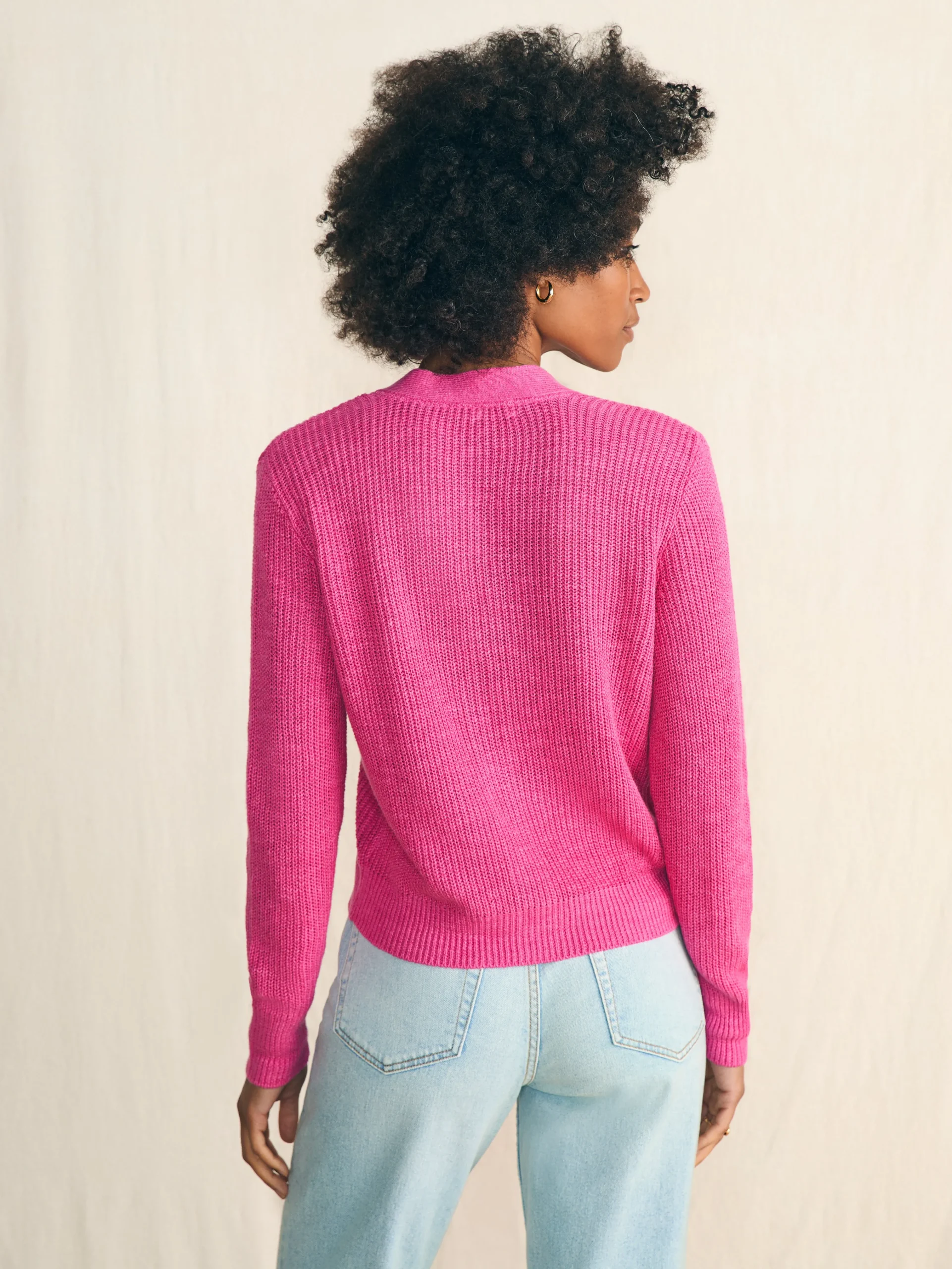 Faherty Brand Miramar Linen Cardigan -^Women Sweaters