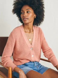 Faherty Brand Miramar Linen Cardigan -^Women Sweaters
