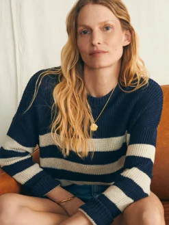 Faherty Brand Miramar Linen Crew Sweater -^Women Sweaters
