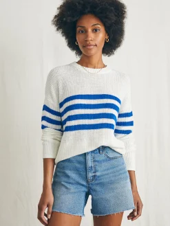 Faherty Brand Miramar Linen Crew Sweater -^Women Sweaters