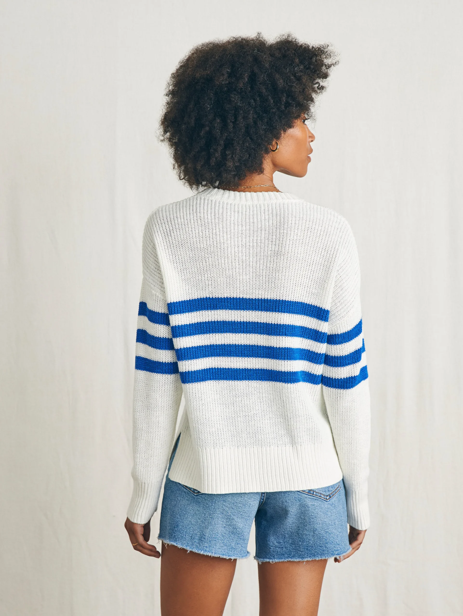 Faherty Brand Miramar Linen Crew Sweater -^Women Sweaters