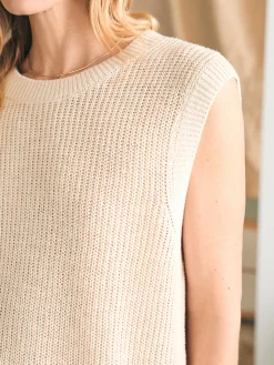 Faherty Brand Miramar Linen Muscle Tank -^Women Sweaters