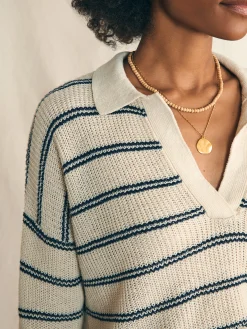 Faherty Brand Miramar Linen Polo -^Women Sweaters