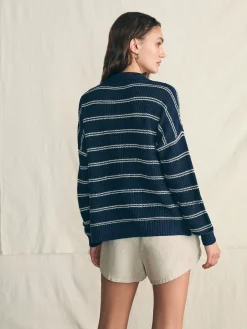 Faherty Brand Miramar Linen Polo -^Women Sweaters