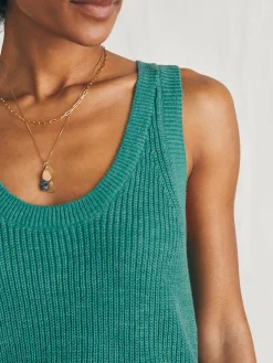 Faherty Brand Miramar Linen Scoop Neck Tank -^Women Sweaters