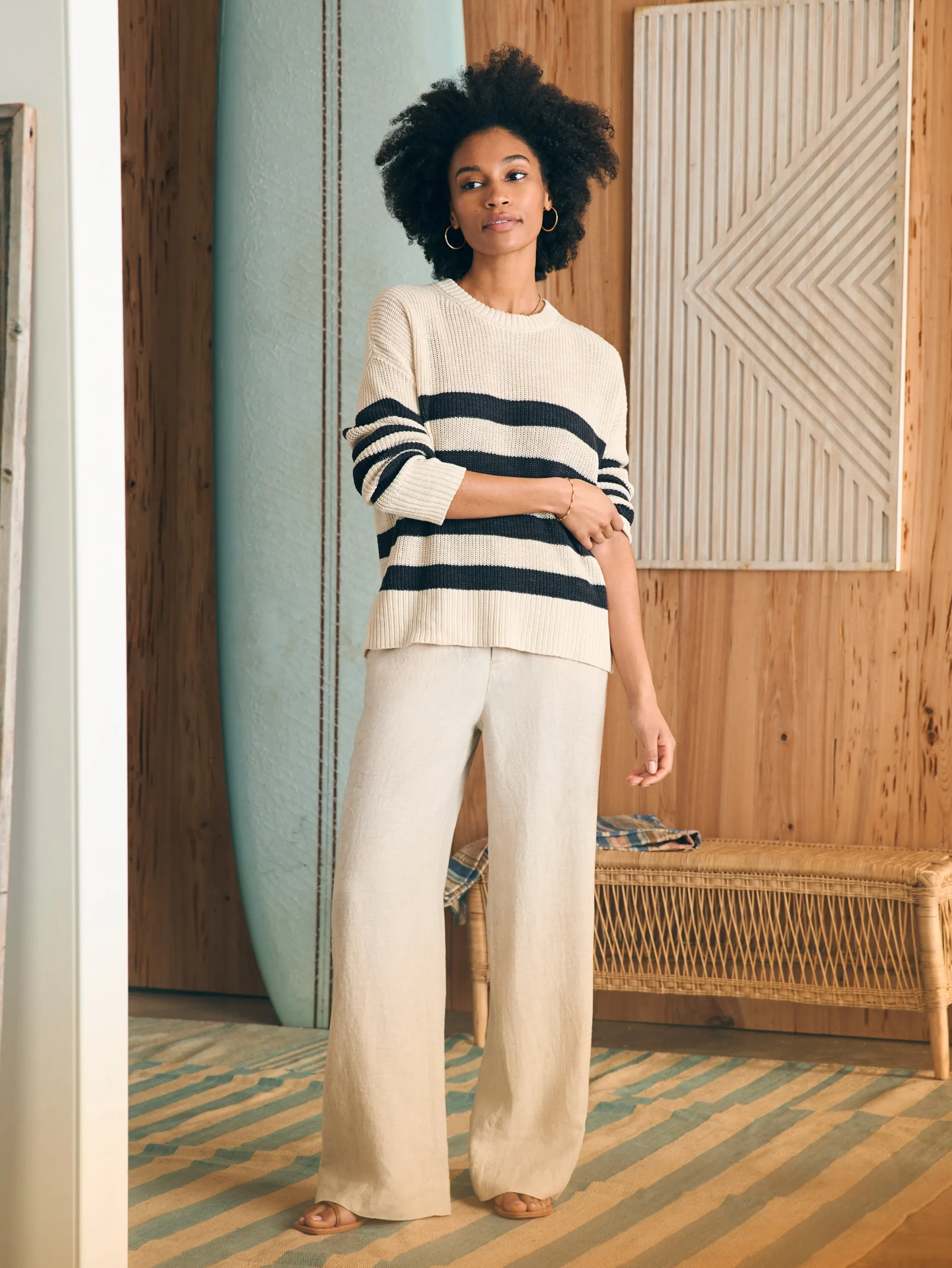 Faherty Brand Monterey Linen Pant -^Women Pants