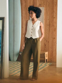 Faherty Brand Monterey Linen Pant -^Women Pants