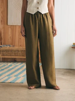 Faherty Brand Monterey Linen Pant -^Women Pants