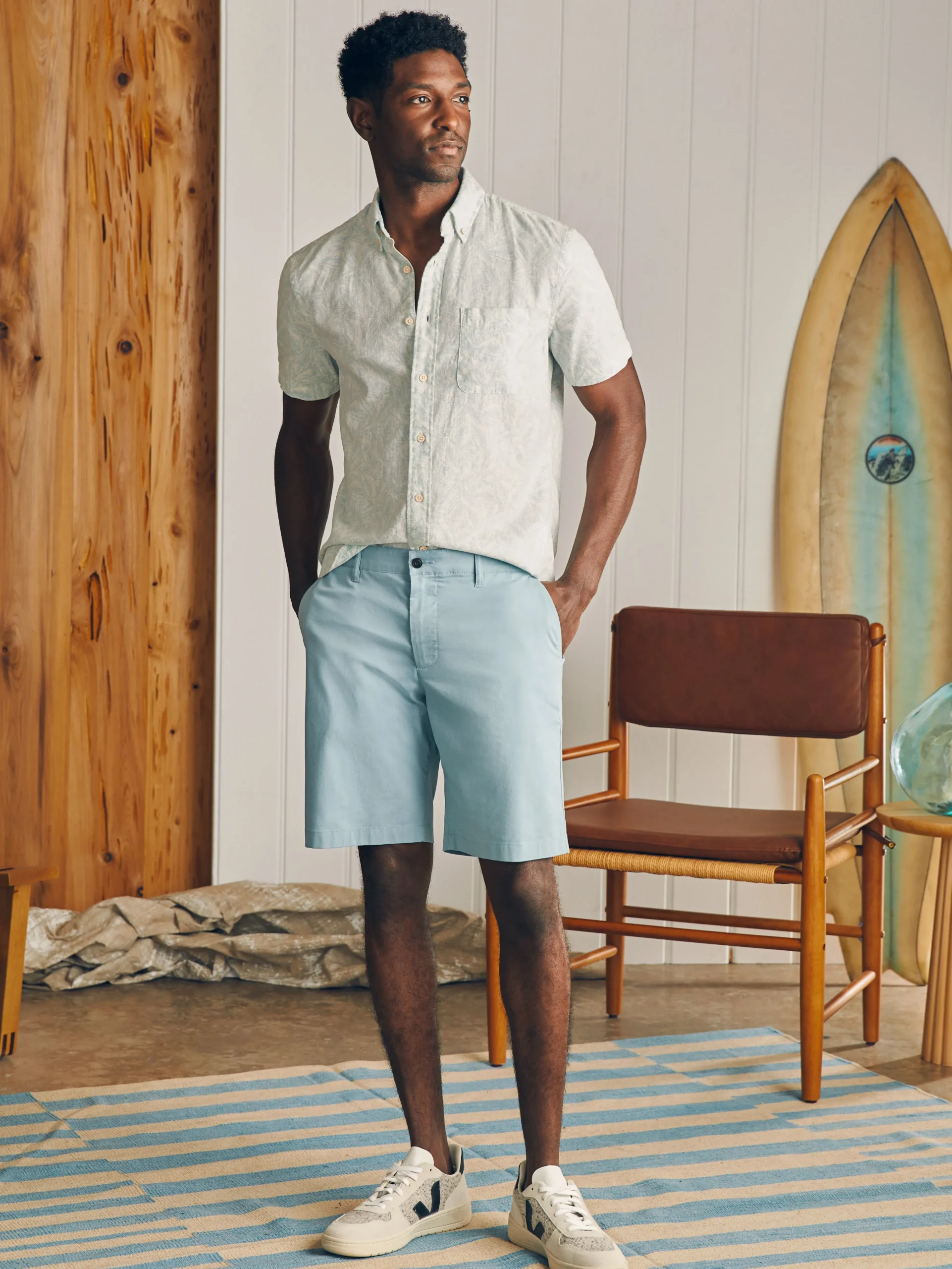 Faherty Brand Movement™ Chino Short (8" Inseam) -^ Shorts
