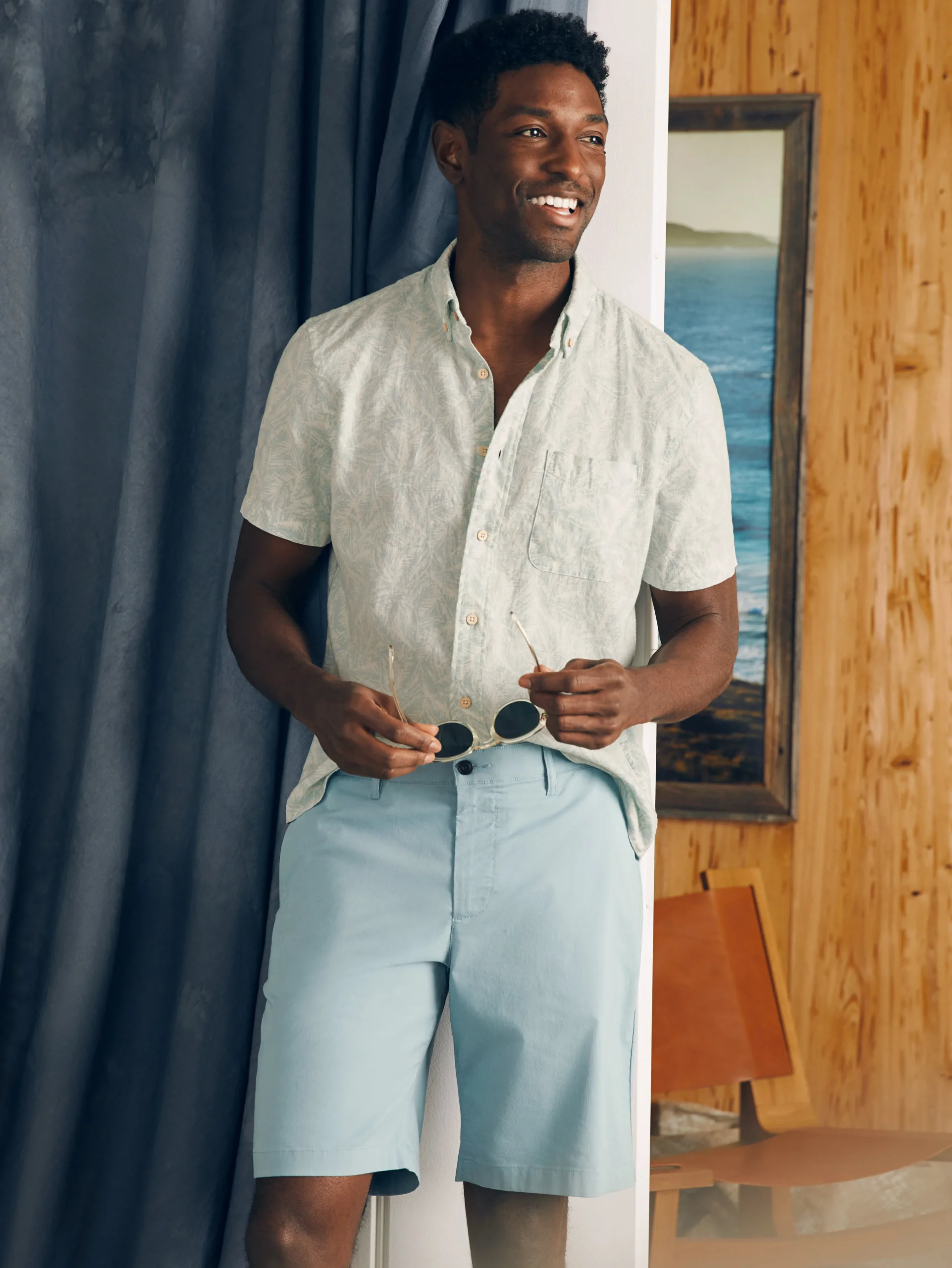 Faherty Brand Movement™ Chino Short (8" Inseam) -^ Shorts