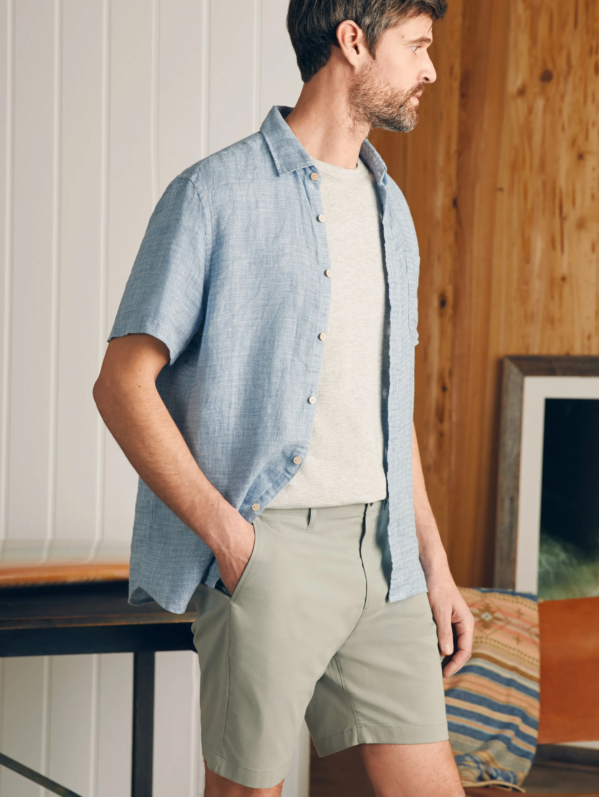 Faherty Brand Movement™ Chino Short (8" Inseam) -^ Shorts