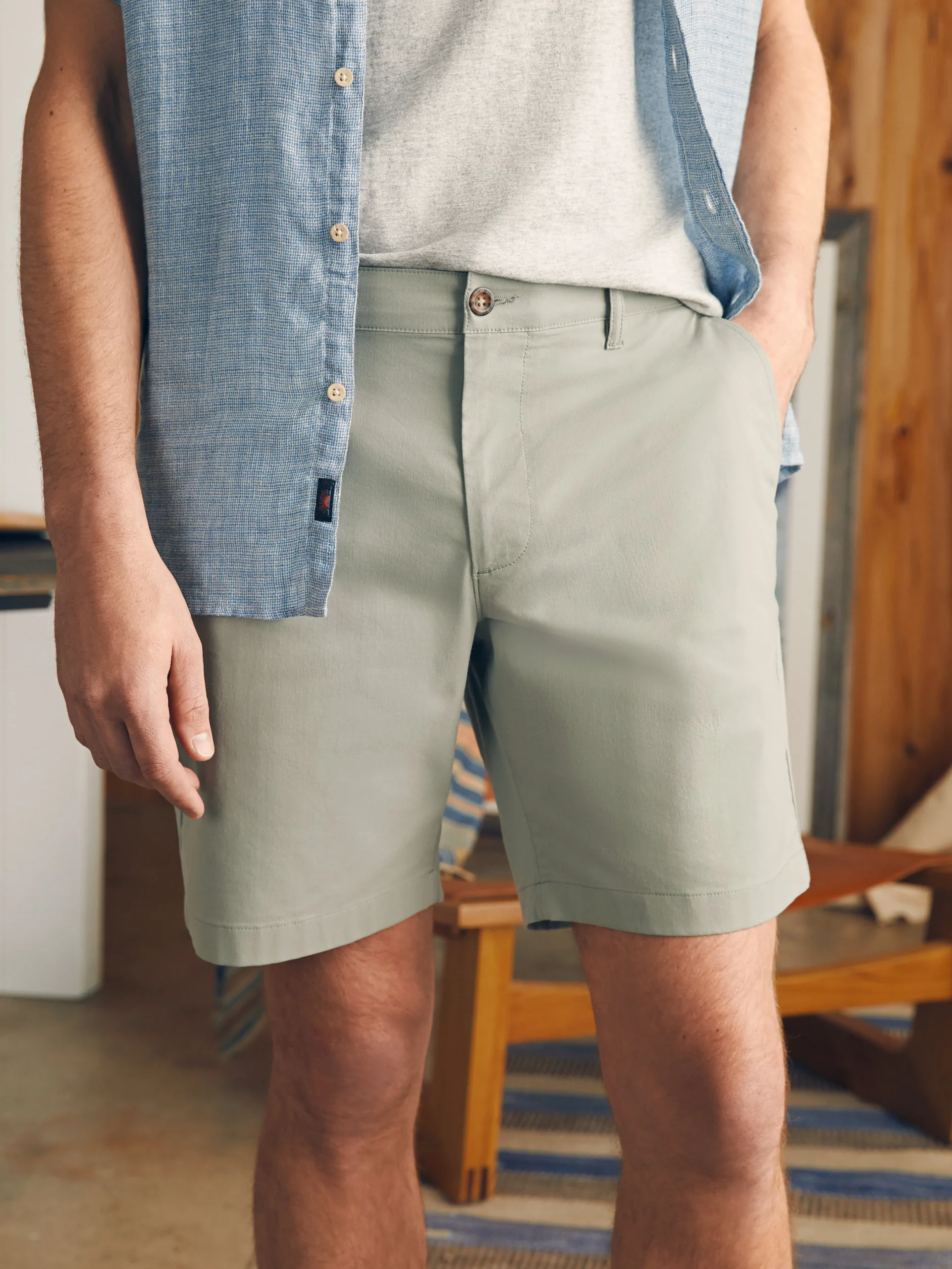 Faherty Brand Movement™ Chino Short (8" Inseam) -^ Shorts